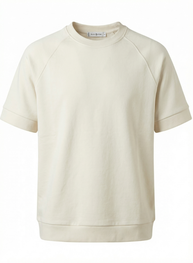 Blackstone Ecru Co-ord Set — Relaxed Short-Sleeve Top & Cargo Shorts