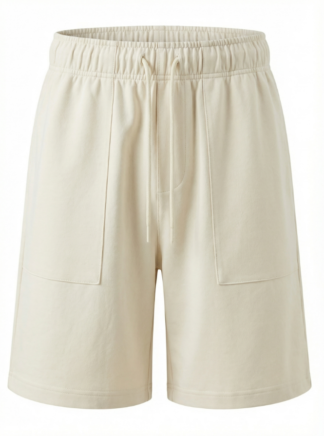 Blackstone Ecru Co-ord Set — Relaxed Short-Sleeve Top & Cargo Shorts
