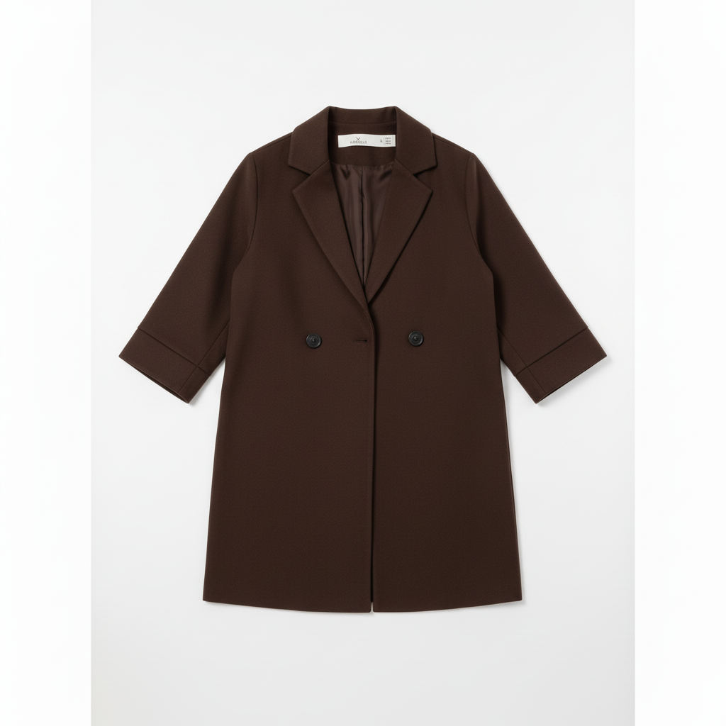 RELAXED FIT DOUBLE-BREASTED JACKET WITH CULOTTES