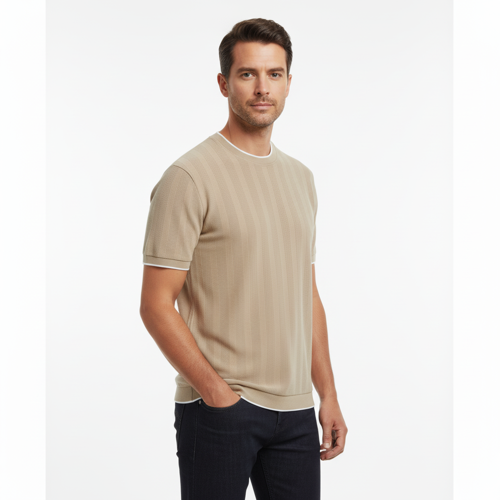 Premium Fit Breathable Knitted T-Shirt