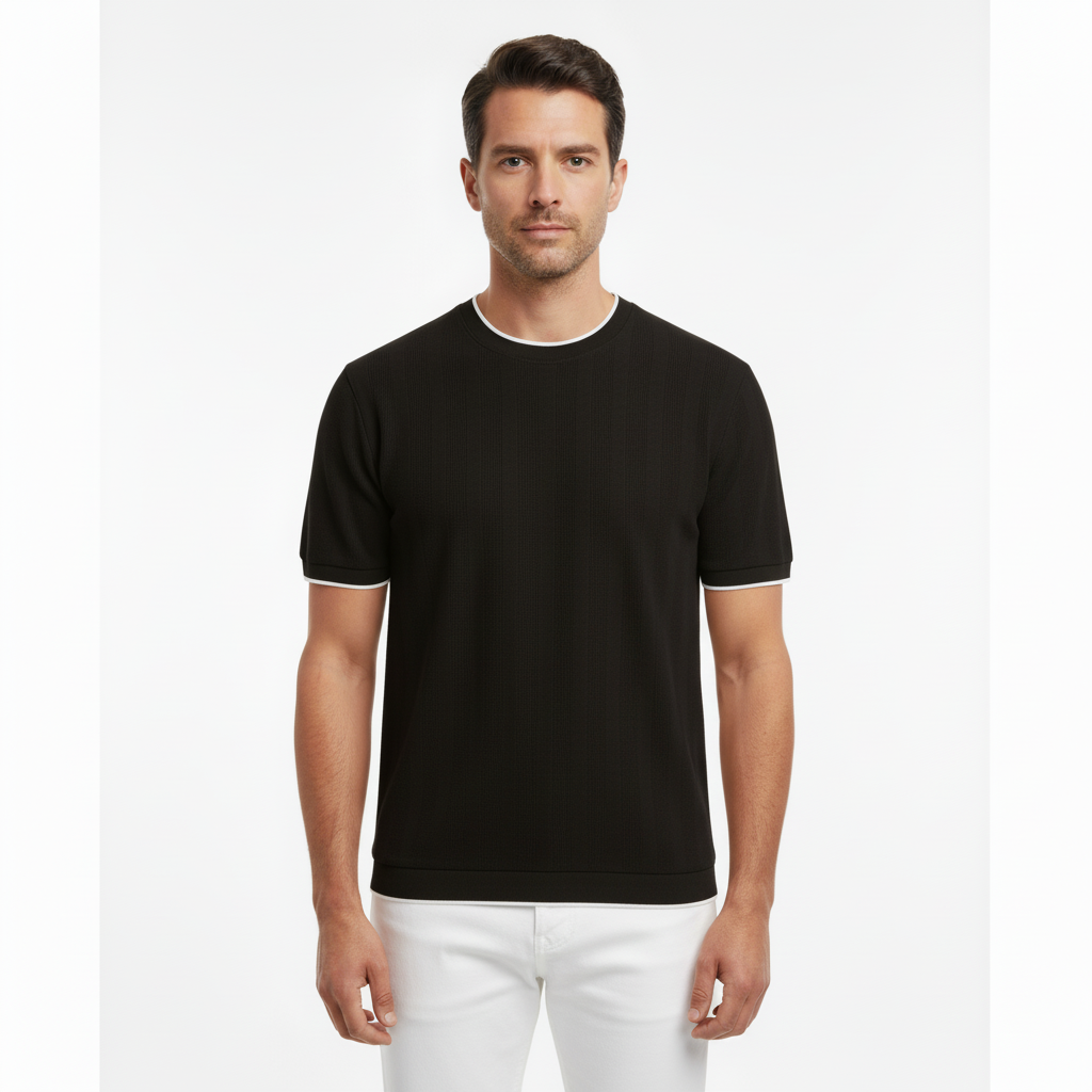 Premium Fit Breathable Knitted T-Shirt