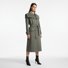 The Structured Twill Belted Trench Gazzelle