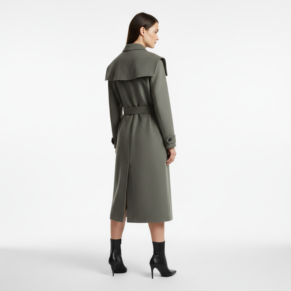 The Structured Twill Belted Trench Gazzelle