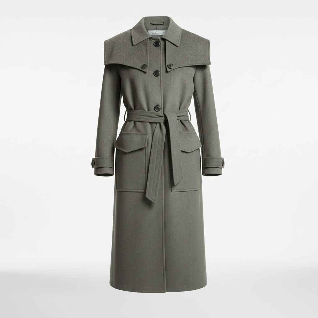 The Structured Twill Belted Trench Gazzelle