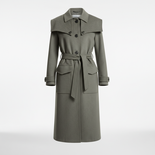 The Structured Twill Belted Trench Gazzelle