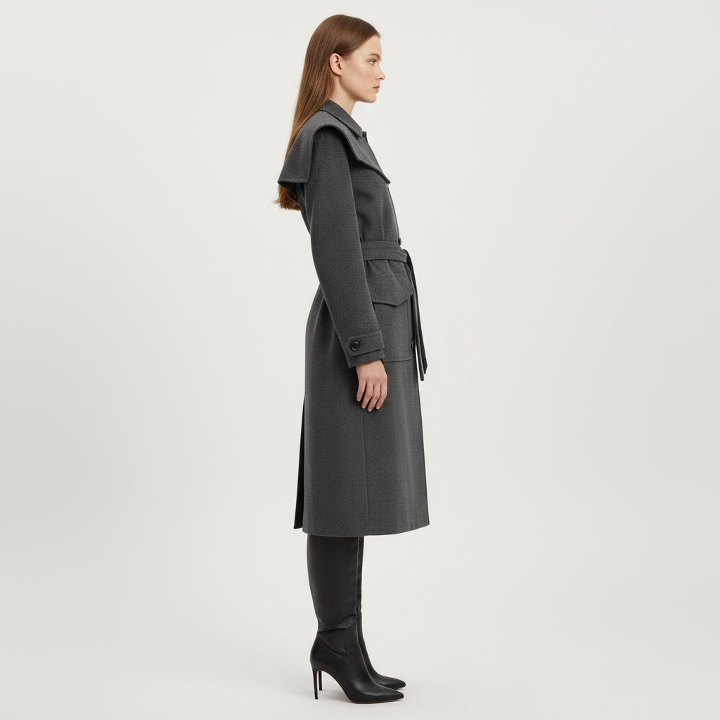 Gazzelle  Structured Twill Long Coat