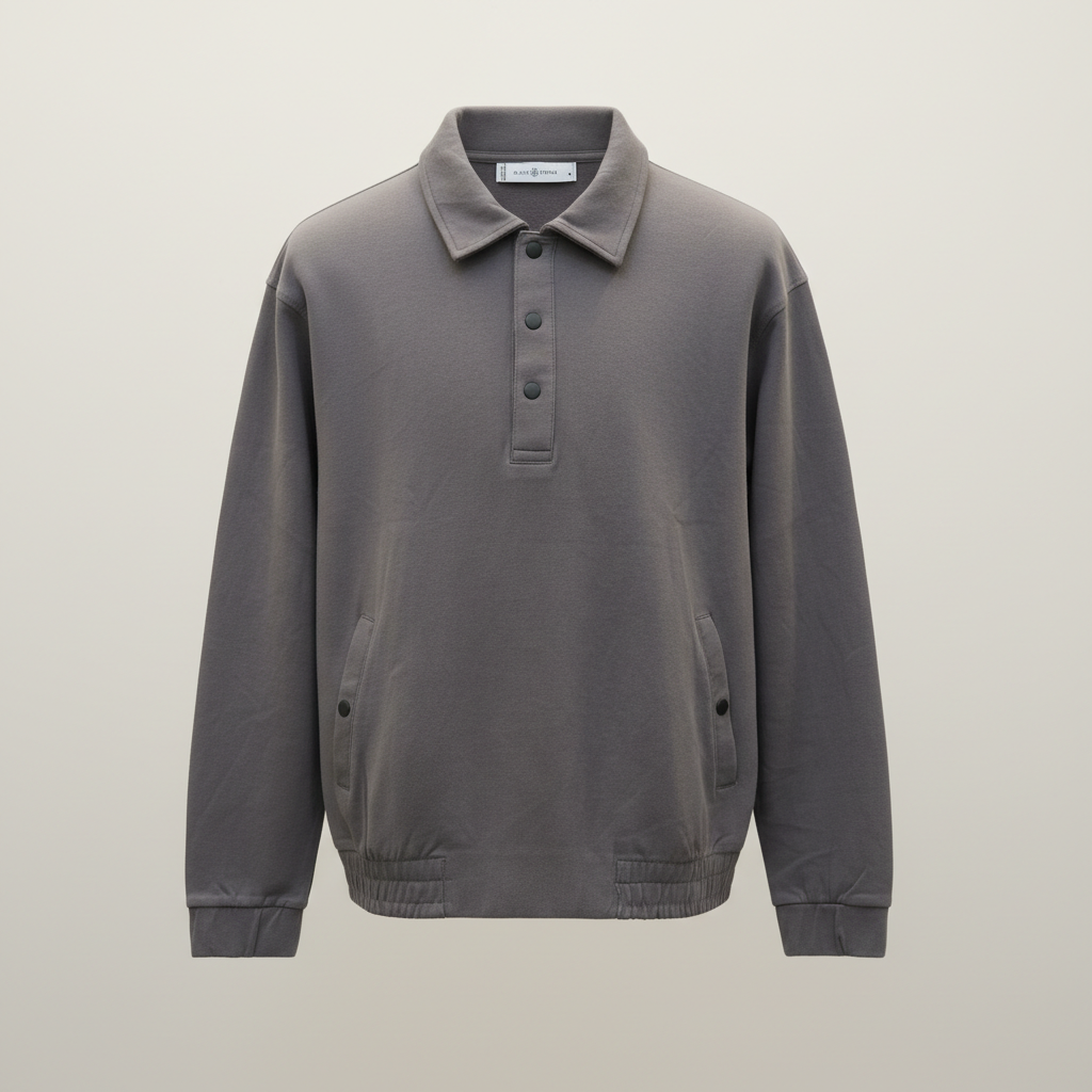 Men's Interlock Co-Ord Set — Charcoal Gray