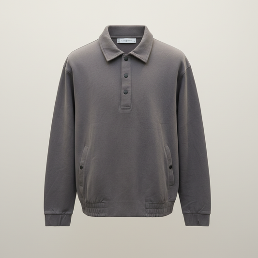 Men's Interlock Co-Ord Set — Charcoal Gray